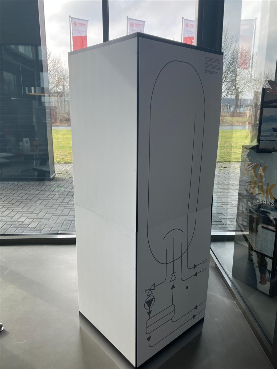 Boiler bij een buitenluchtwarmtepomp